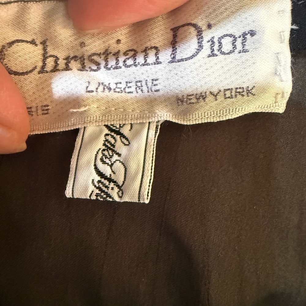 Christian Dior Sheer Floral Lace Robe - Black and Multicolor Womens Small - Picture 8 of 12